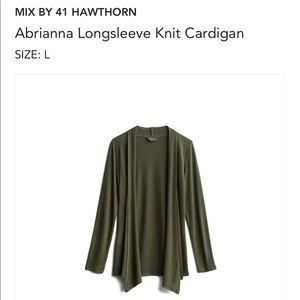 Stitch Fix Long Sleeve Knit Cardigan NWT L Green